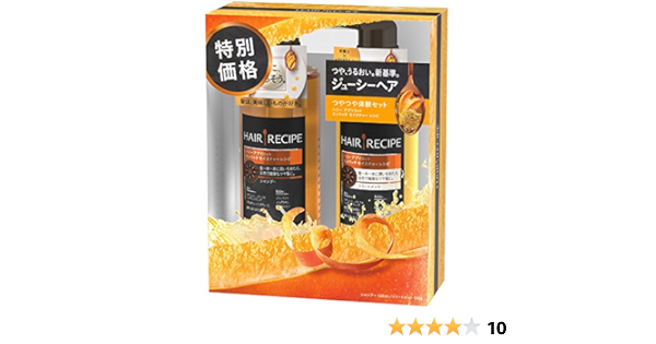 Amazon ヘアレシピ ハニーアプリコットエンリッチモイスチャーレシピ お試しポンプ2ステップ シャンプー 530ml 洗い流すトリートメント 530g ヘアレシピ シャンプー 通販