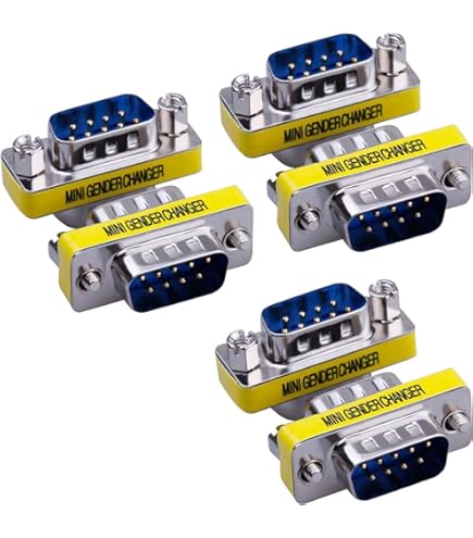 Cavo Seriale DB9 RS232 Maschio-Maschio – Null Modem 5 Metri (15 Ft) Con 7 Fili, Per Comunicazione Dati - 2