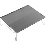 FLYFLYGO テーブル アルミ製 組み立て式 超軽量テーブル ミニテーブル 収納袋付き アウトドアも室内も使用