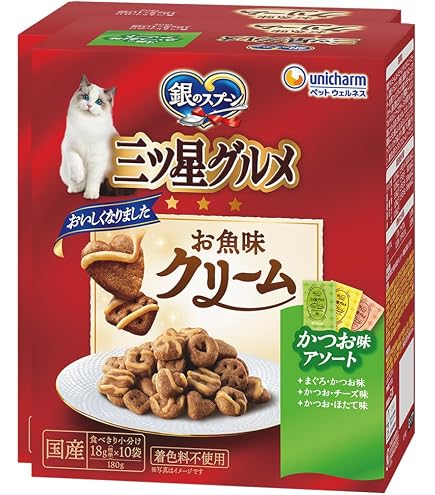 Amazon | 銀のスプーン キャットフード ドライ 三ツ星グルメ お魚味