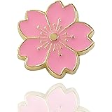 ROSTIVO 桜のピン バックパック用 かわいい小さなフラワーピン 女性と女の子用 (ピンク