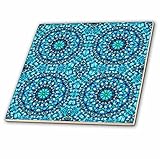 3dRose Blue Abstract Digital Art - Ceramic Tile, 12-Inch (ct_11608_4) [並行輸入品]