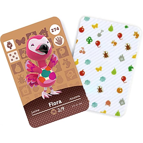Carta Amiibo Flora #274 Animal Crossing – Autentica, Nuova (Mai Scansionata)