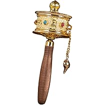 チベット仏具　回転仏具 チベット仏具 回転仏具 Amazon｜回転筒、仏教用品、 手持ちマニ
