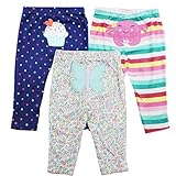 カーターズ Carter's ボディスーツ ロンパースにピッタリ ベビー ロング パンツ ボトムス 女の子 3点セット 009ト (24months(83-88cm)) [並行輸入品]