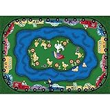 Joy Carpets Kid Essentials Early Childhood Puddleducks Rug Multicolored 5'4 x 7'8 [並行輸入品]