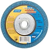 Norton Bear-Tex Depressed Center Vortex Rapid Finish Unified Nonwoven Abrasive Wheel, Type 27, 4-1/2