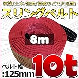 スリングベルト 幅125mm 使用荷重10t 10000kg ベルトスリング 繊維ベルト 吊りベルト クレーンベルト 帯ベルト 吊り上げ 作業用 屋外 建設機械 船舶 運搬作業 ポリエステル素材 土木
