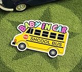 BABY IN CAR ステッカー SCHOOL BUS サイズS＿SC-BIS7-LFS