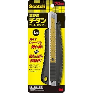 3M スコッチ カッター チタンコート PRO オートロック式 Lサイズ 刃長さ100mm TI-DLA
