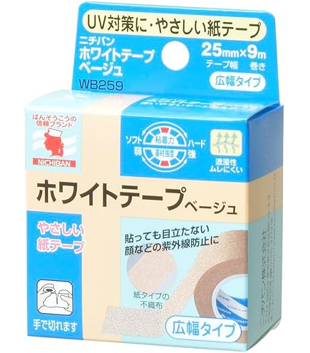 Amazon | ニチバン バトルウィン Wグリップ ベージュ(75mm×12m 1個)×5