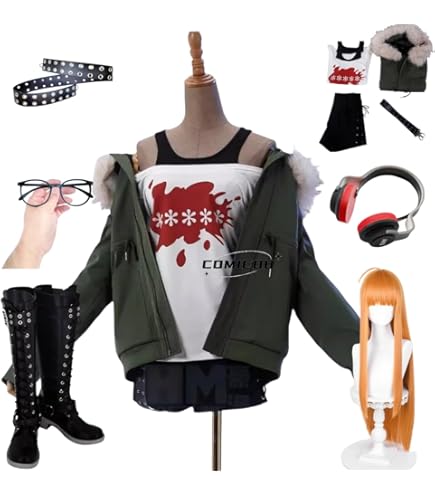 Amazon.co.jp: ペルソナ5 PERSONA5風 佐倉 双葉 ジョーカー 怪盗の衣装