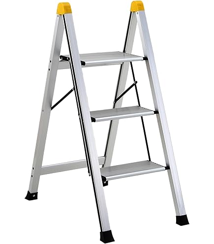 Amazon.co.jp: 【PCATEC】アルミ脚立3段 折りたたみミニ軽量ステップ