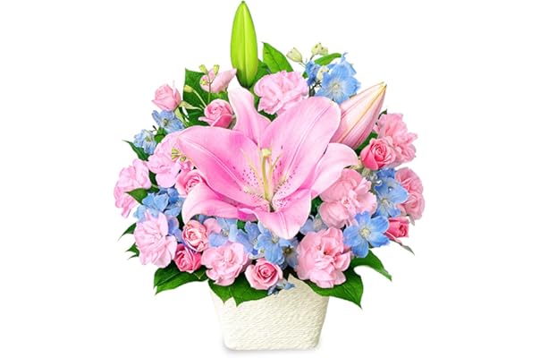 1323円 から厳選した ゆりとカーネーションの花束 誕生日 プレゼント 記念日 彼女