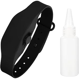 シリコンブレスレット くちばしボトル付き 漏れ防止 リストバンド ディスペンサー ジェル容器 詰め替え容器 トラベルボト…