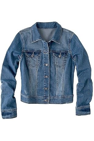 Minka Denim Jacket, Heron - Faux Fur 