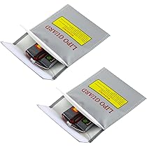Amazon.co.jp: 【最強防炎】バッテリー リポガード 【2個セット】LiPo 