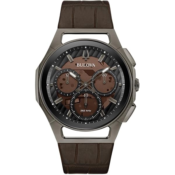 Bulova クロノグラフ 腕時計 ブラック Bulova Men's Quartz Chronograph Black Dial Silicone Band