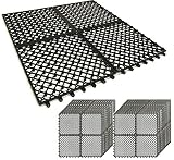 ガーデンガーデン 1m幅にぴったり敷ける 人工芝用水はけ床マット 50cm×50cm 40枚セット (1×10m/10平米分) ジョイント式パネル FME-BASE0505-40P