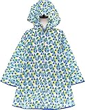 (キッズアップテンポ) kid's up tempo 男の子 女の子 レインポンチョ【qab9027】M（90-110cm） ブルー（さんかく）