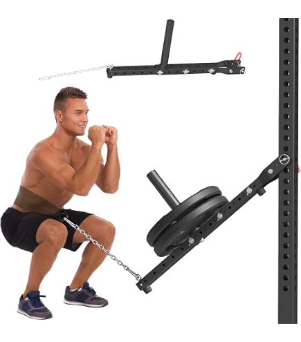Amazon | Spud Black Belt Squat Large Belt for Weight Lifting