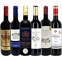 Amazon.co.jp: ボルドー赤ワイン セット 美味しい赤ワイン 飲み比べ 6