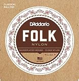 D'Addario フォークギター弦 SILVER PLATED/CLEAR NYLON ボールエンド (28-45) EJ-32C EJ32C【国内正規品】