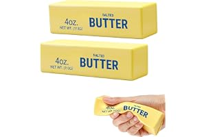 バタースクイーズ スクイーズ バター 柔らかい感触 低反発もちもち 2本セット | ゆっくり戻る 握りやすい スクイーズおもちゃ 癒しグッズ ストレス解消 リラックスグッズ 繰り返し遊べる