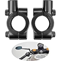 Amazon | LEXOR クラシック アルミ スクエア ミラー 汎用 10mm 8mm