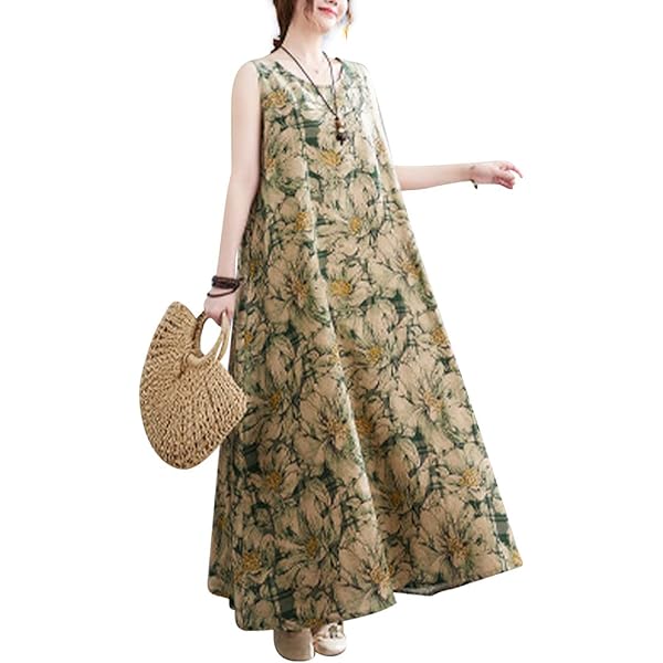 Amazon.co.jp: [JINPIN]レディース ロングワンピース 花柄