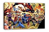 マーベルDCコミックスーパーヒーローキャンバス壁アート 44" X 26" DP_2313