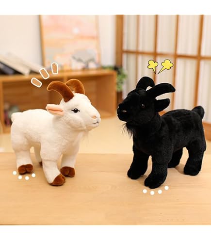 Amazon.co.jp: ヤギ ぬいぐるみ メリッサ＆ダグ 白やぎ リアル 山羊
