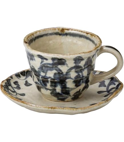 Amazon | 人間国宝 井上萬二監修 紫結晶 碗、皿 コーヒーカップ 共箱