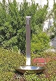 【fusion】ステンレスガーデン水栓（ロング） ステンレス角型水栓柱 水鉢　お庭のシンプルセット