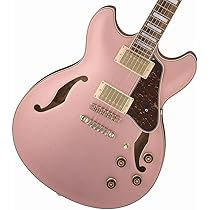 Amazon | Ibanez AS73G Rose Gold Metallic Flat セミアコギター