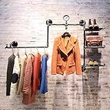 HAIZHEN 棚マルチファンクションウェアストア棚ディスプレイスタンド衣料品店舗用 ( 色 : ブラック )