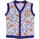 2017年 春物 アンパンマン 裏毛起毛 総柄ベスト ANPANMAN ブルー◇95cm