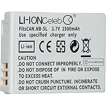 Canon S110 デジカメ （ジャンク品） バッテリー・充電器セット Amazon | Li-ion Celeb Canon対応 NB-5L PowerShot S100 S110