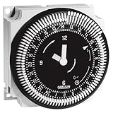 Grasslin by Intermatic FM1QWUZH-BW-24U 7-Day 21A, SPDT Electromechanical Timer Module with Manual Ov
