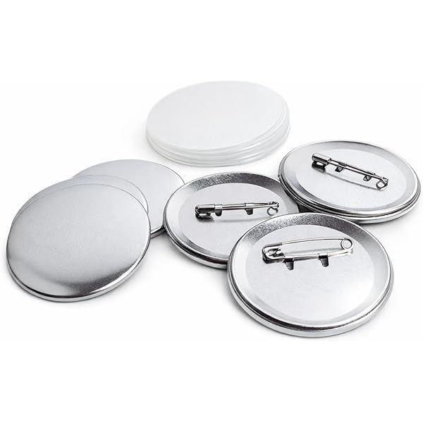 Amazon.co.jp: レジプロb 缶バッジ パーツセット 44mm 100個 安全ピン