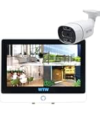 Amazon.co.jp: WTW 塚本無線 防犯カメラ白4台セット モニター一体型8ch
