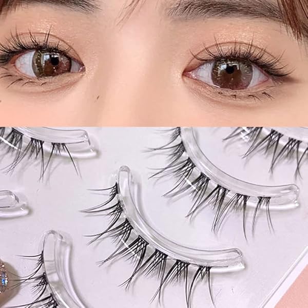 Amazon | Wendy & Charlie つけまつげ 自然つけまつげ 手作り高級繊維