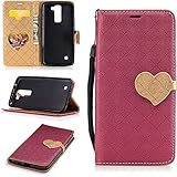 Aireratze(TM) LG K7 K8 ケース　PU　手帳型　携帯電話用 [USBケーブルは無料です]　カバー カード収納ポケット付き　マグネット式　ストラップ付き　スマートフォン保護ケース　両