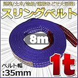 スリングベルト 幅35mm 使用荷重1t ベルトスリング 繊維ベルト 吊りベルト クレーンベルト 帯ベルト 吊り上げ 作業用 屋外 建設機械 船舶 運搬作業 ポリエステル素材 土木 農林業 造船 (8
