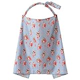 Fletion Breathable 100% Cotton Baby Infant Breastfeeding Nursing Cover Up Mum Breast Feeding Apron S