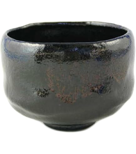 Amazon.co.jp: 茶道具 黒楽茶碗 楽長次郎「喝食（かっしき）」写 W6-6