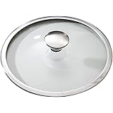 Hokuriku Aluminum Tempered Glass Lid 8.7 inches (22 cm) Lightweight Wu Wen for Wandpan