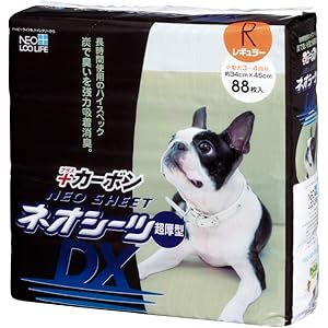 ネオ・ルーライフ ネオシーツ カーボン DX 犬用 レギュラー 88枚