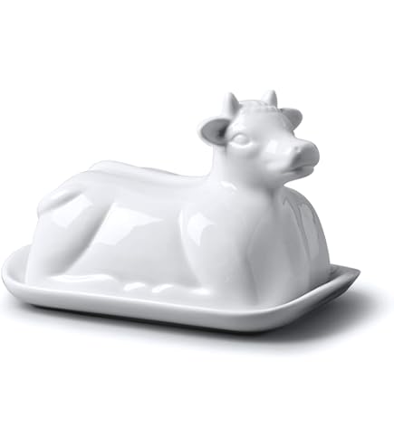 Amazon｜Portmeirion Sophie Conran White Covered Butter Dish by