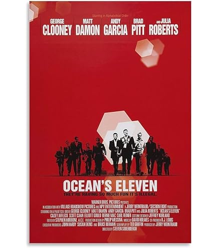 Amazon.co.jp: 映画ポスター オーシャンズ 11 OCSEANS 11 A3